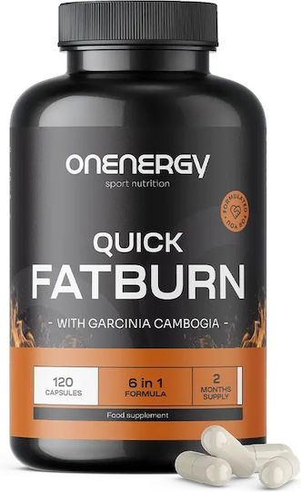 OnEnergy Quick FatBurn 125mg Supplement for Weight Loss 120 Capsules