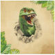 Dino-Servietten 33x33cm 12 Stück 760003