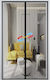Plasă Ușa Magnetic Neagră 210x90cm