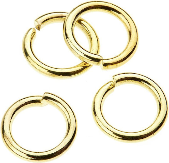 Metal Connecting Rings Gold 100g 1100pcs 1cm 1349a Nv-51-00003-023-gold
