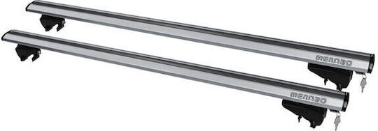 Menabo Lince Silver Car Roof Bars Set for BMW Series 3 F31 Touring 2012-2015
