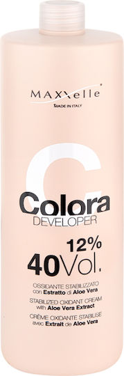 MAXXelle Colora Developer 12% With Aloe Vera Οξειδωτικό Γαλάκτωμα 40Vol 1000ml