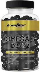 Ironflex Nutrition Omega 3+ D3 + K2 90 κάψουλες