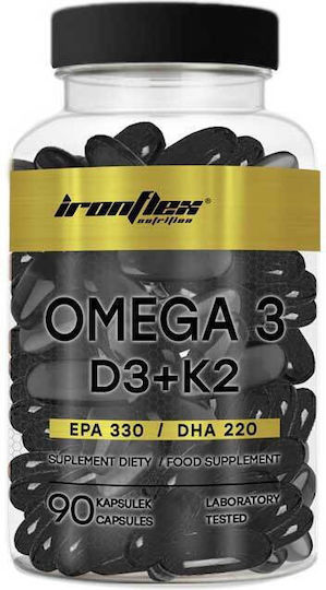 Ironflex Nutrition Omega 3+ D3 + K2 90 κάψουλες