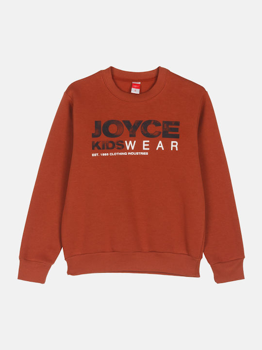 Joyce Παιδικό Φούτερ Καφέ Kidswear