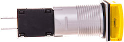 Signal Lamp 16mm Yellow 24v Ac Dc Xb6cv5bb