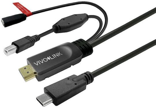 Vivolink Touchscreen Cable Charger 7.5m Black
