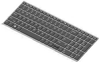 Hp Keyboard Swiss Keyboard Backlit for Hp Elitebook 850 G5