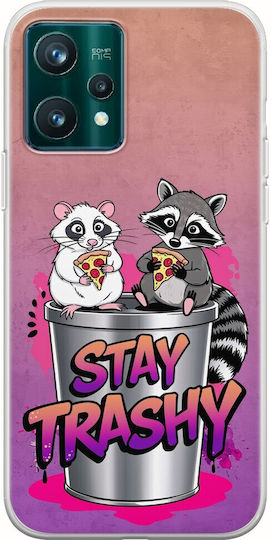 Прозрачен силиконов калъф Stay Trashy за Realme 9 Pro, гъвкав TPU