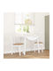 Dining Room Wooden Chair White 42.5x53.5x94cm 2pcs