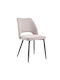 Kristy Dining Room Fabric Chair Light Beige 45x57x83cm