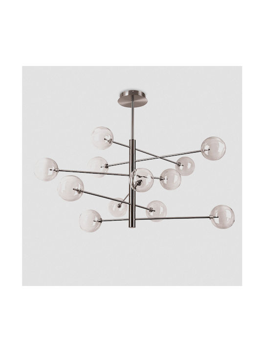 Ideal Lux Equinoxe Κρεμαστό Φωτιστικό Ασημί για...