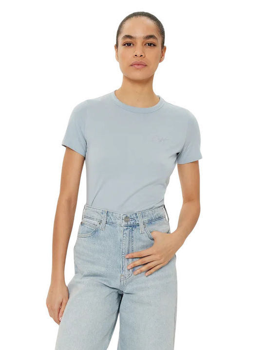Boss Women's T-shirt Medium Blue