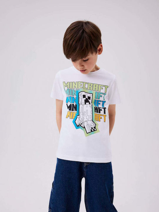 Παιδικό T-shirt Λευκό Minecraft 13232367