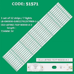 Philips 70pus8505 Set 12 Stück LED-Leiste