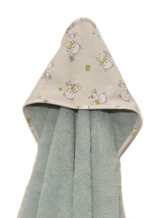 Baby Oliver Baby-Badetuch mit Kapuzen 75x75cm Baby Oliver Baby-Badetuch mit Kapuzen 75x75cm
