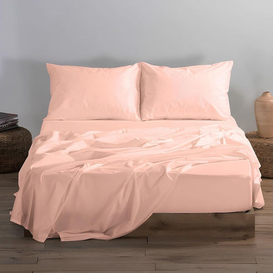 Ariete Satinport Σετ Σεντόνια Υπέρδιπλα 240x260εκ. Rose Gold (4τμχ)