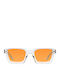 Meller Unisex Sonnenbrille mit Transparent Kunststoff Gestell und Orange Linse NAY3-MINORORANGE