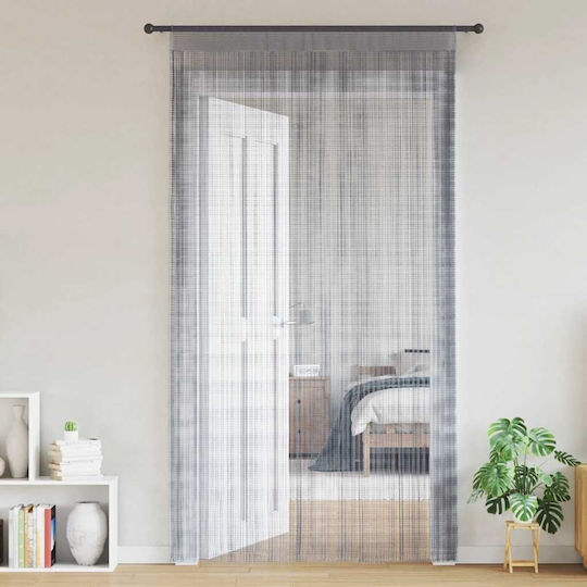 vidaXL Κουρτίνα Πόρτας από Ύφασμα Γκρι 100x250cm 4102049