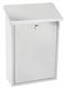 ERGOhome Simple Outdoor Mailbox Metallic in White Color 25x10x40cm