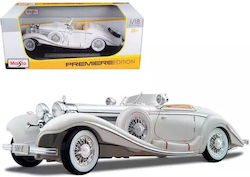 Mercedes-benz 500 Special Roadster 1936 1:18 White Mercedes-benz 500 Special Roadster 1936 1:18 White