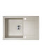 Kuchinox Drop-In Spüle aus Verbundgranulat B67xT44cm Beige