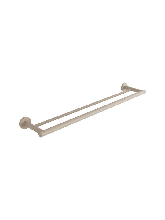 Verdi Double Wall-Mounted Bathroom Rail Silver