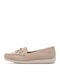 Women's Moccasins in Beige Color