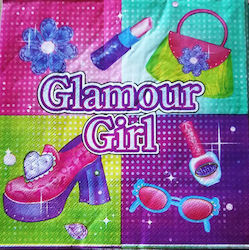 Χαρτοπετσέτες Πάρτυ Glamour Girl 16 Τεμ