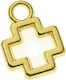 Gold Cross-Clear Enamel 1cm 25pcs Nu2217 Nv-25-...