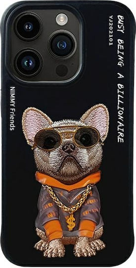 Nimmy Glasses Little Tycoon Back Cover Σιλικόνης Αδιάβροχο Μαύρο (iPhone 15 Pro)
