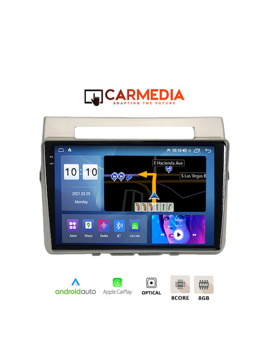 Carmedia Car Audio System for Toyota Corolla Verso 2004-2009 (Bluetooth/USB/AUX/WiFi/GPS/Apple-Carplay/Android-Auto) with Touch Screen 9.5"