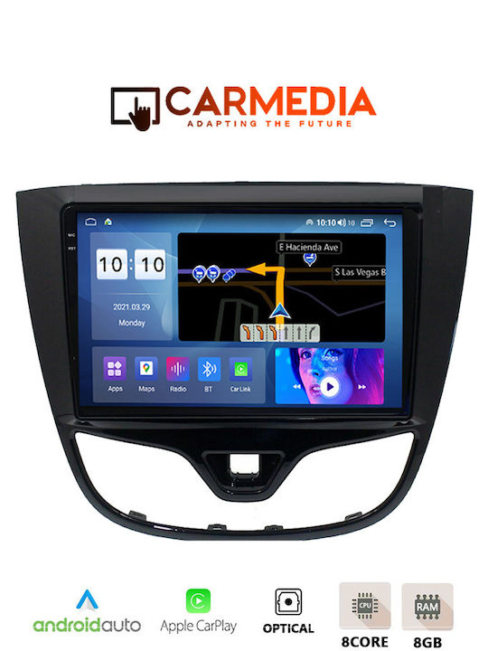 Carmedia Sistem Audio Auto pentru Opel Karl 2014-2019 (Bluetooth/USB/AUX/WiFi/GPS/Apple-Carplay/Android-Auto) cu Ecran Tactil 9.5"