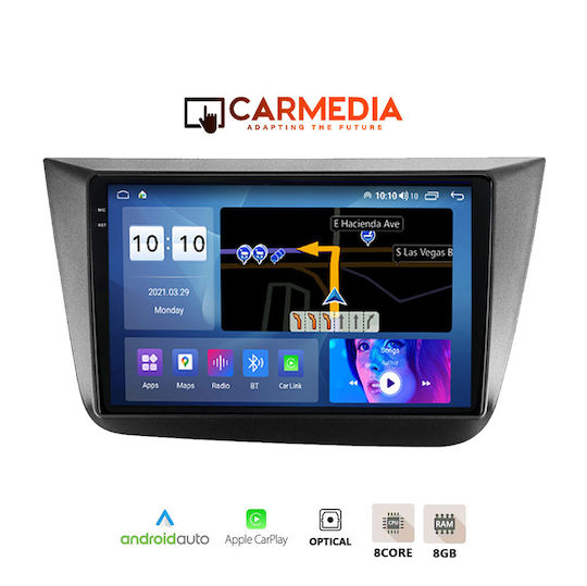 Car Audio System for Seat Altea 2004-2015 (Bluetooth/USB/AUX/WiFi/GPS/Apple-Carplay/Android-Auto) with Touch Screen 9.5"