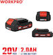 WorkPro Tool Battery Lithium 20V with Capacity 2Ah