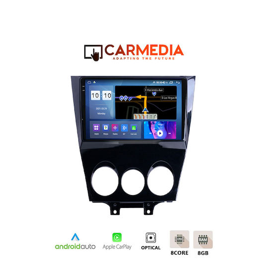 Carmedia Auto-Audiosystem für Mazda RX-8 2008 (Bluetooth/USB/AUX/WiFi/GPS/Apple-Carplay/Android-Auto) mit Touchscreen 9.5"