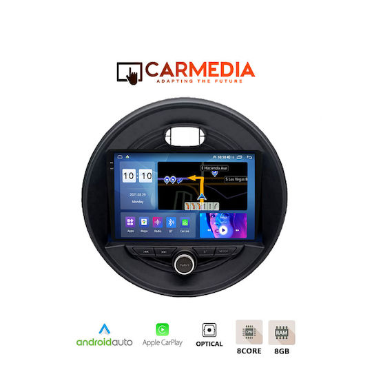 Carmedia Ηχοσύστημα Αυτοκινήτου για Mini Clubman / Cooper / Countryman / Roadster (Bluetooth/USB/AUX/WiFi/GPS/Apple-Carplay/Android-Auto) με Οθόνη Αφής 9.5"