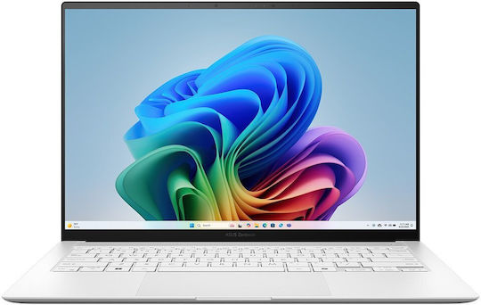 Asus Zenbook S 14 UX5406SA-PV030W 14" OLED 120Hz (Kern Ultra 7-258V/32GB/1TB SSD/W11 Startseite) Scandinavian White (US Tastatur)