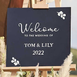 Chalkboard Chalk Wedding-Baptism Canvas