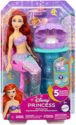 Ariel Schminktisch Pop Meerjungfrau Muschel Puppe Disney Prinzessin für Kinder ab 3 Jahren JBF86