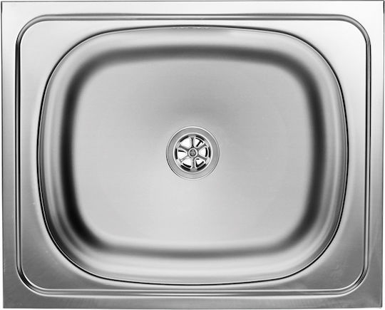 Kuchinox Eko Drop-In Kitchen Sink Inox Brushed M50xP40cm Silver