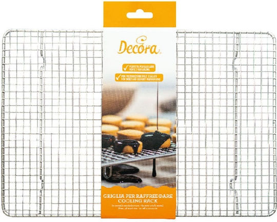 Decora Μεταλλική Σχάρα Ψησίματος Αντικολλητική 38x26εκ.