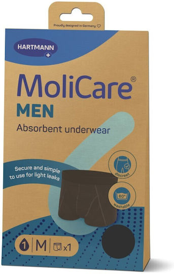 Hartmann Molicare Men Reusable Incontinence Underwear Medium Black 1pcs