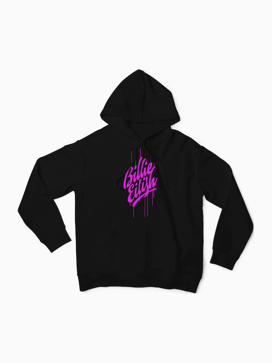 T-shirt Studio Billie Eilish Φούτερ με Κουκούλα Μαύρο