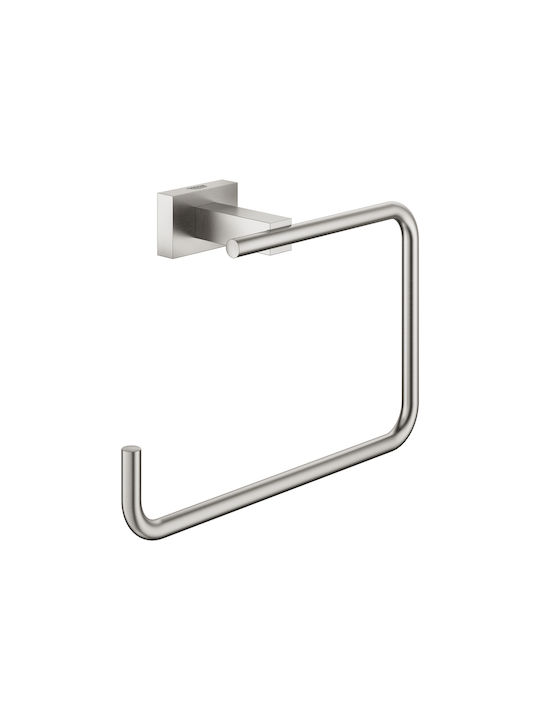 Grohe Essentials Cube Κρίκος Μπάνιου Μονός με Βίδες Inox Ασημί