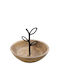 Espiel Bol Decorativ Lemn Negru 25x25x21cm 1buc
