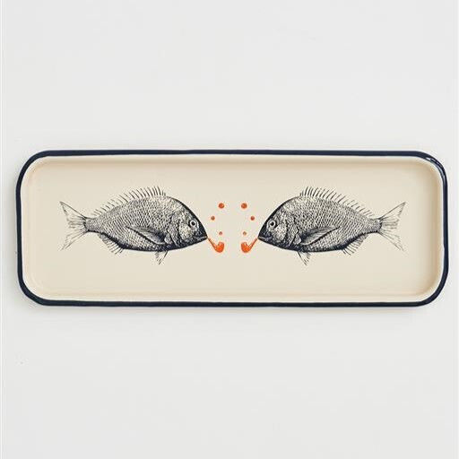 Batela Decorative Platter Beige 35x13cm