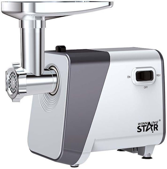 Winning Star Μηχανή Άλεσης Κιμά 450W Ασημί