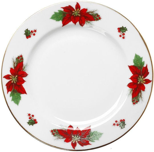 Cryspo Trio Weihnachtlich Platte Mehrfarbig D16cm.