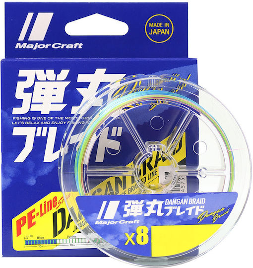 Major Craft Dangan X8 200m Multi 0.220mm Db8-200_2.5mc_40lb Fishing Filament